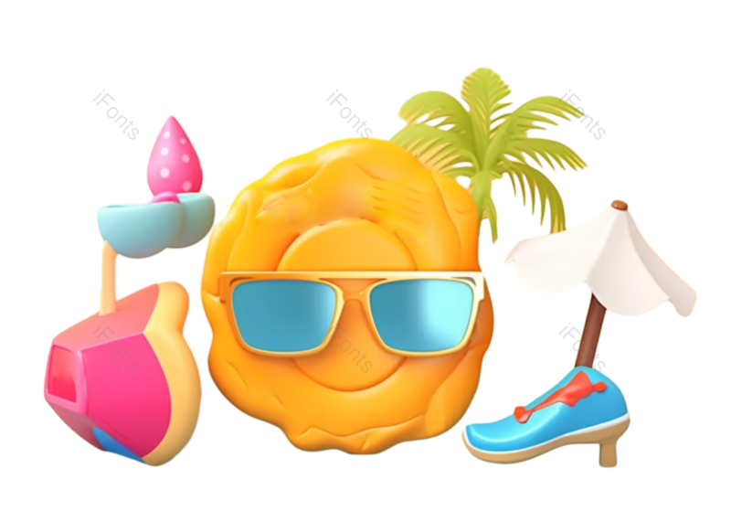 装饰图片,节日元素,鞋子PNG,夏天免抠素材